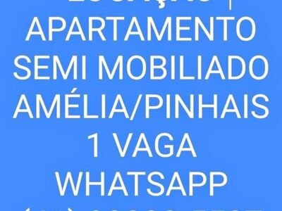 Locação apartamento semi-mobiliado - Pinhais Vila Amélia